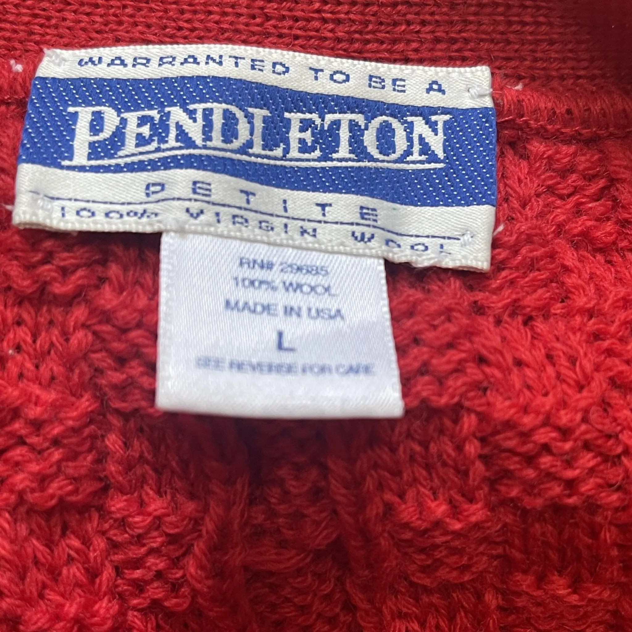 1970s Red Wool Sweater Vest by Pendleton. Perfect for the Equestrian Chic Fall Trend. 1970s Clothing.