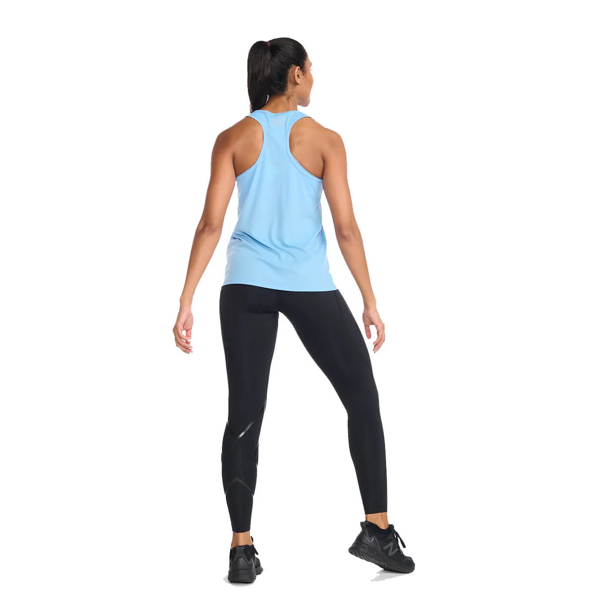 2XU Aero Singlet Womens | Mirage/White Reflective