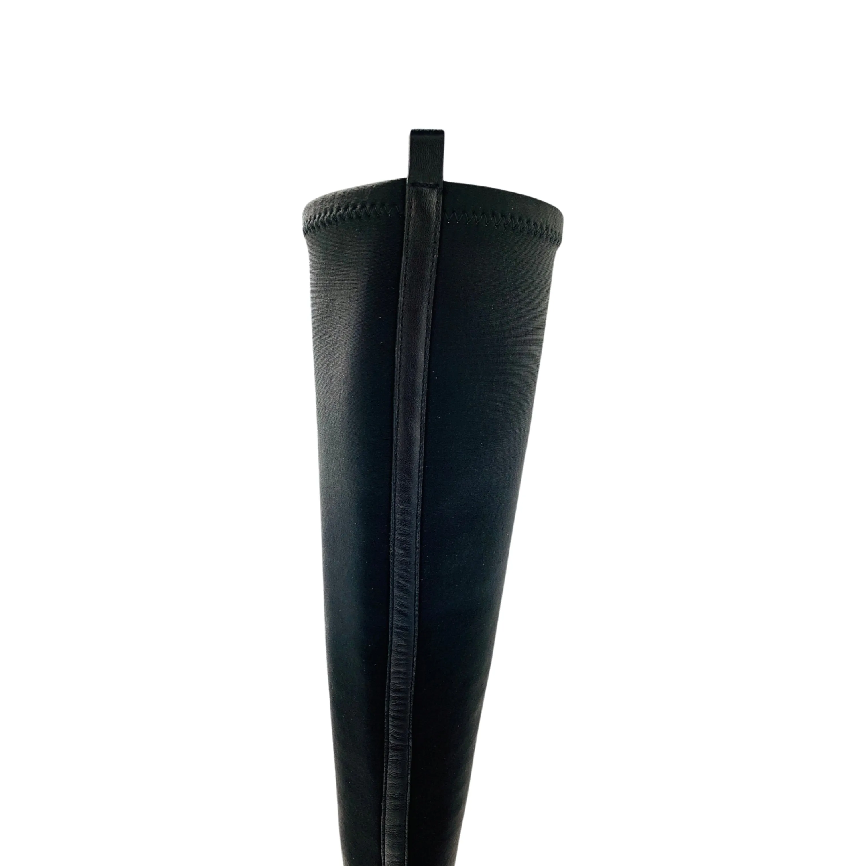 9263 Black Suede/Stretch Tall Boot