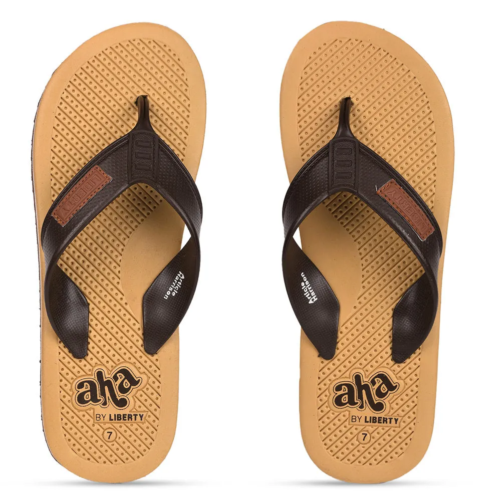 A-HA Casual Beige Flip-Flops For Men HARRISON By Liberty