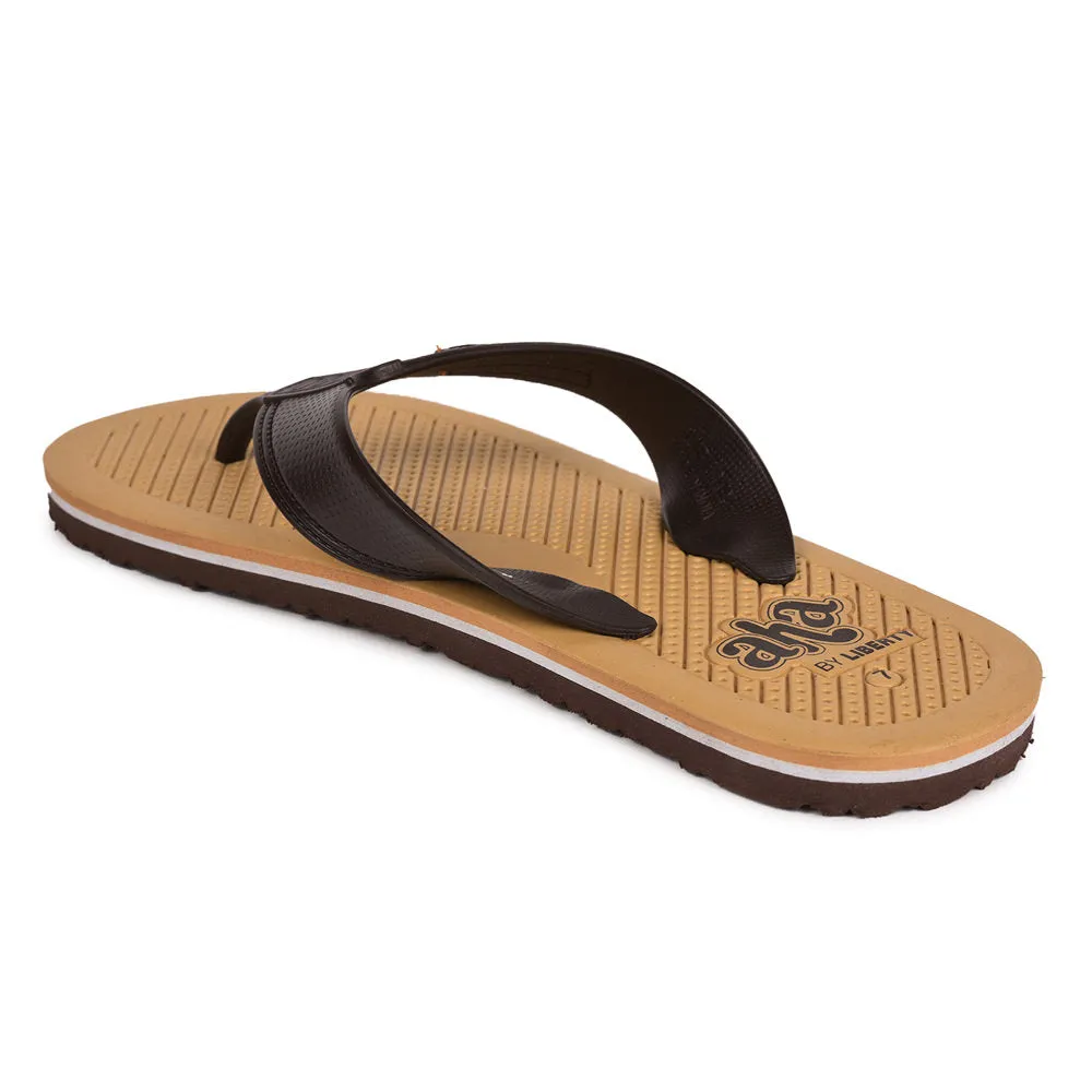 A-HA Casual Beige Flip-Flops For Men HARRISON By Liberty