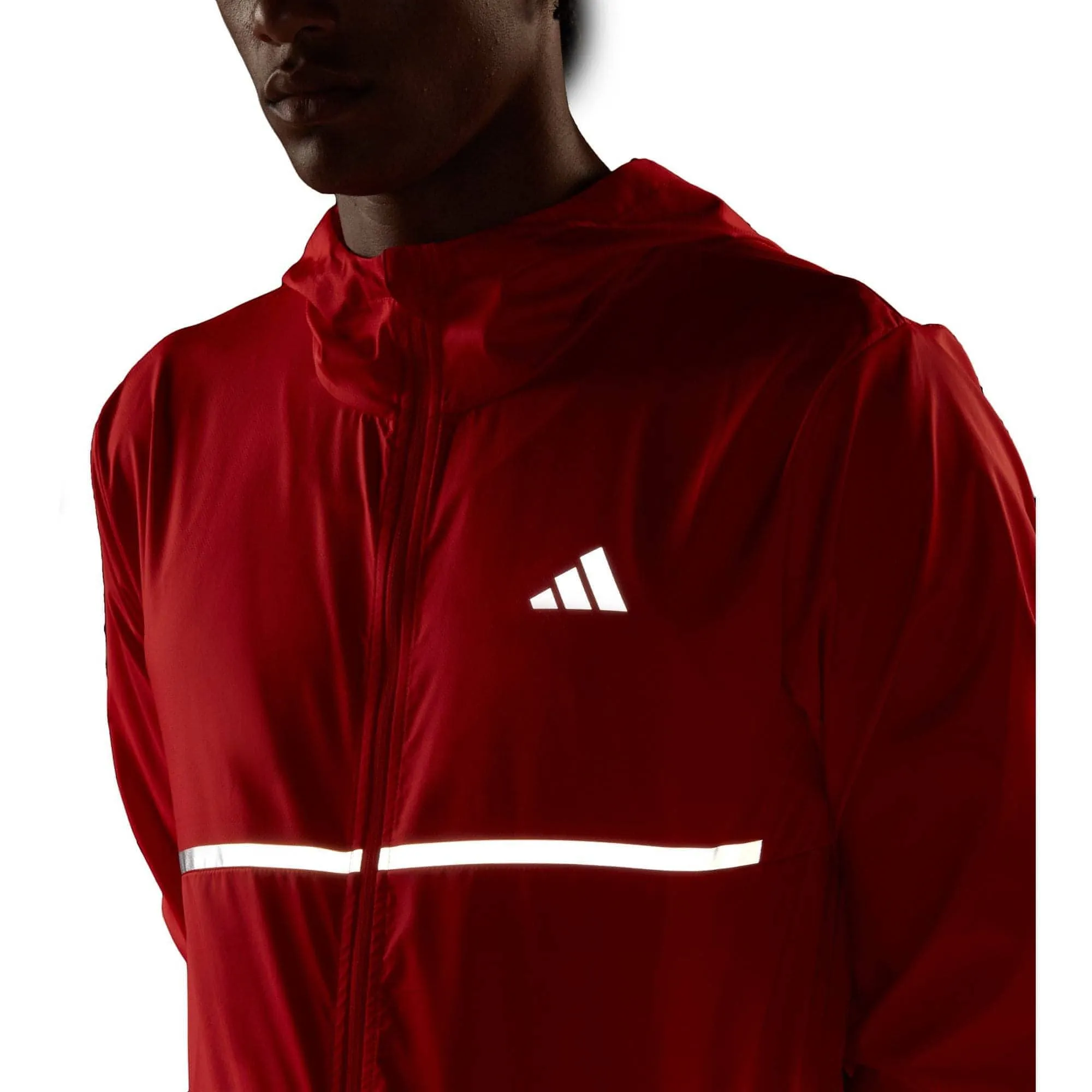 adidas Own The Run Mens Running Jacket - Red