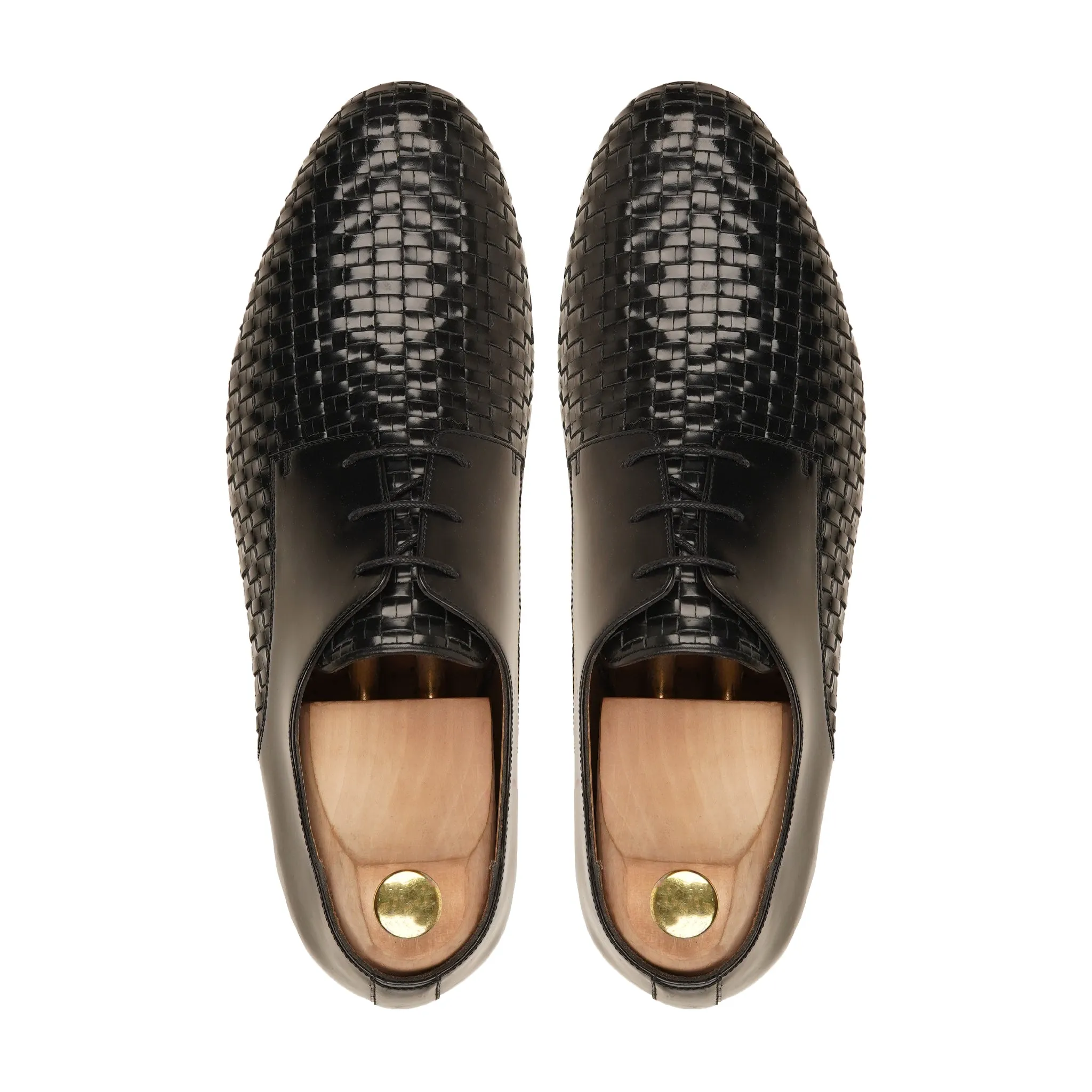 Aiken - Men's Calf and Hand Woven Calf Leather Derby Shoe