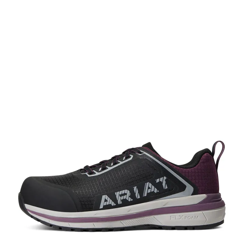 'Ariat' Women's Outpace Shift EH Comp Toe - Black / Shadow Purple