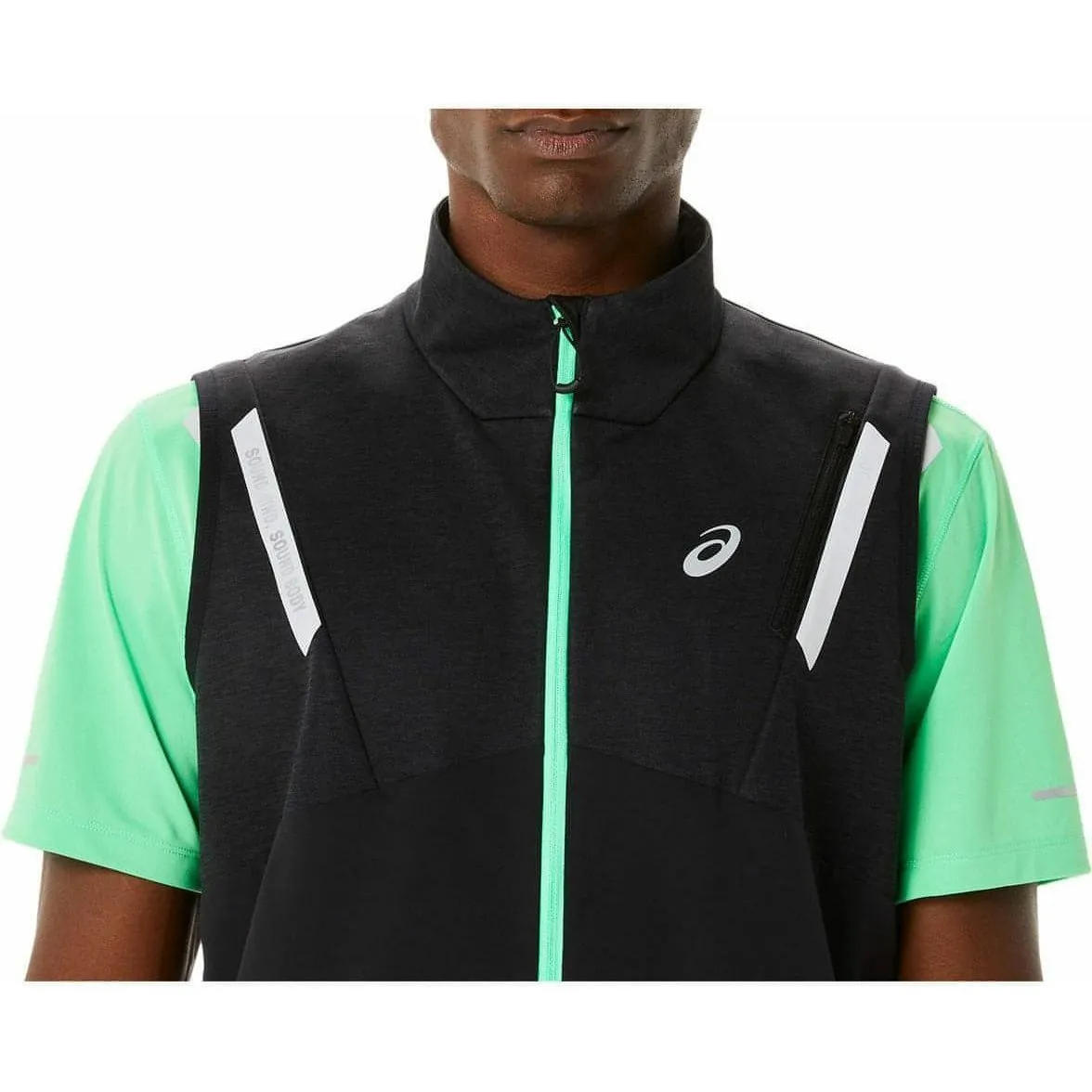 Asics Lite-Show Mens Running Gilet - Black