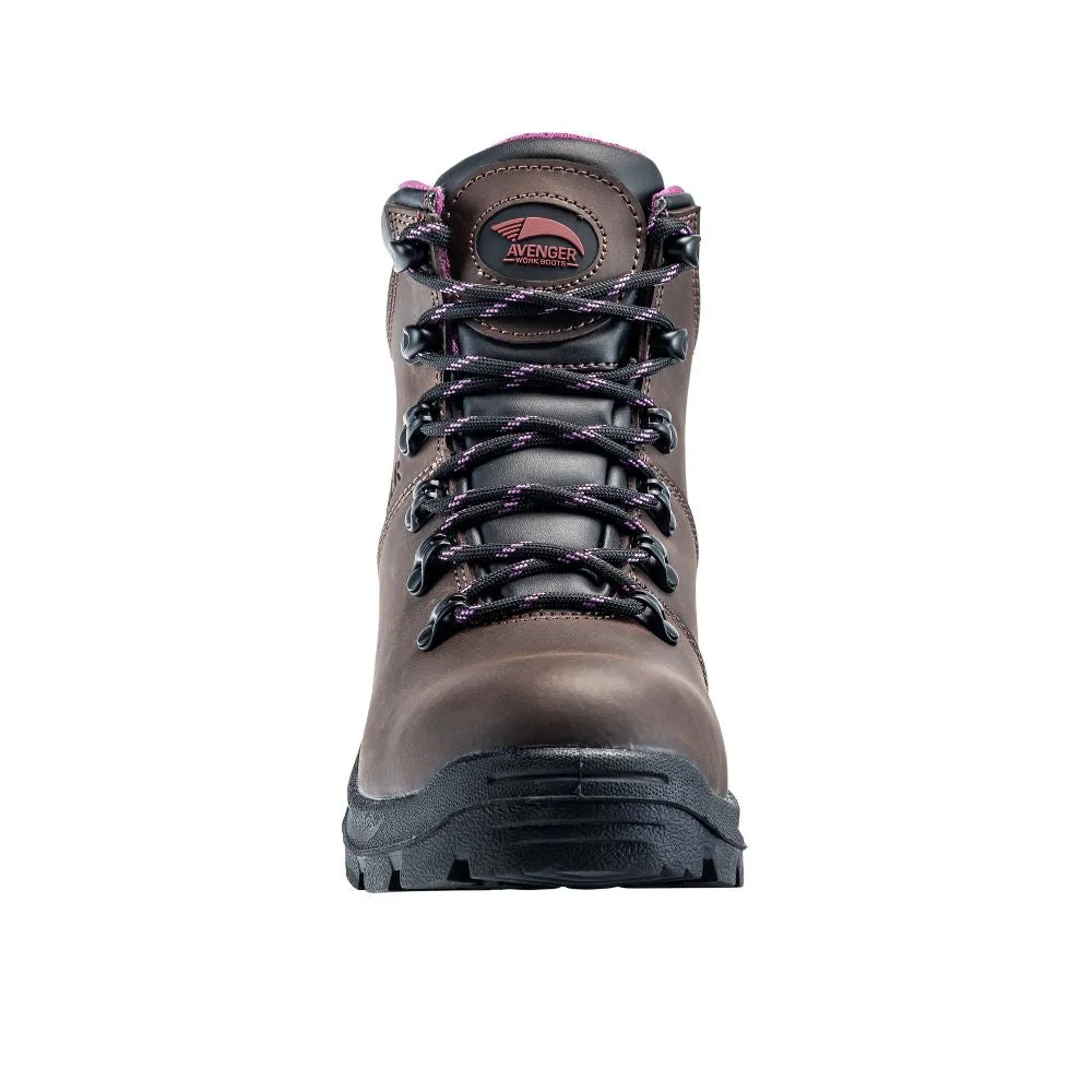 'Avenger' Women's 6" Builder EH WP Steel Toe - Brown