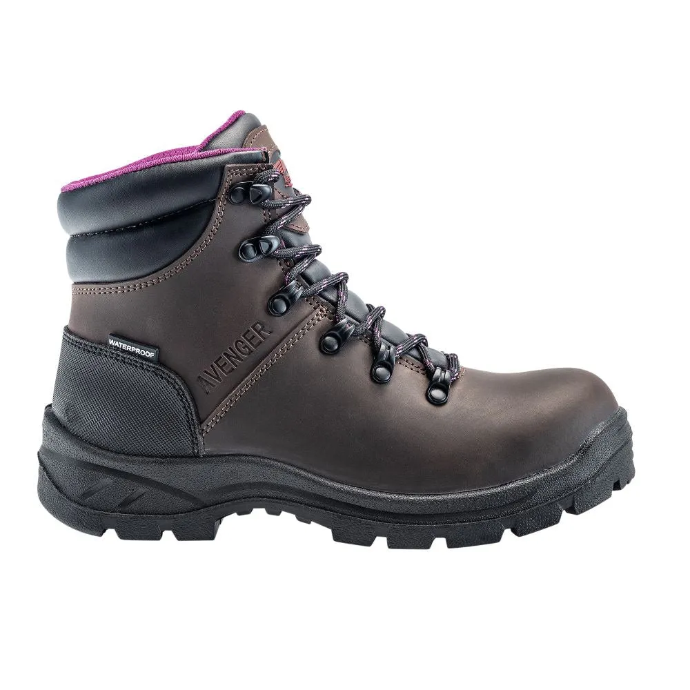 'Avenger' Women's 6" Builder EH WP Steel Toe - Brown