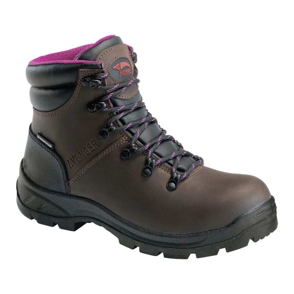 'Avenger' Women's 6" Builder EH WP Steel Toe - Brown