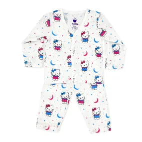 Baby Night Suit Jabla-Pants/Pyjama Set -100% Muslin Cotton Kitty