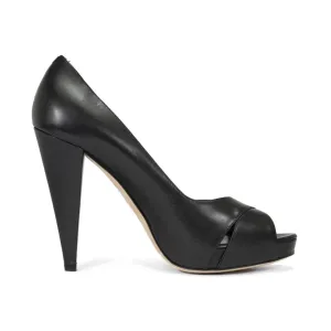 Bally Epira Peep-Toe Black Pumps