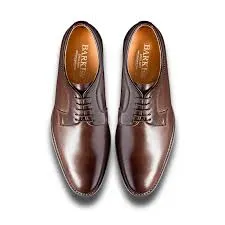 Barker Skye Versatile Derby Shoe -Brown  Grain