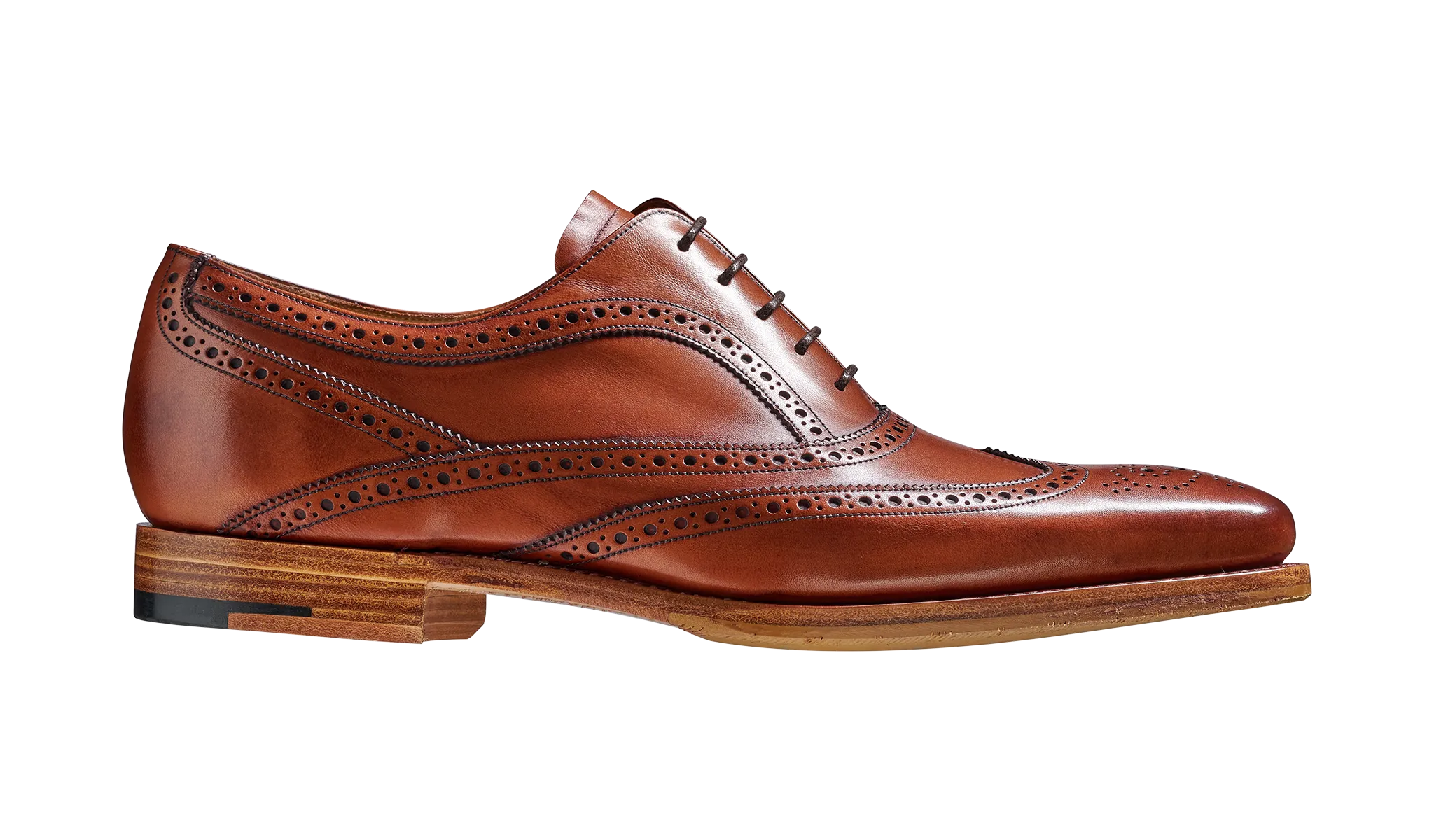 Barker Turing Brogue Shoe - Antique Rosewood