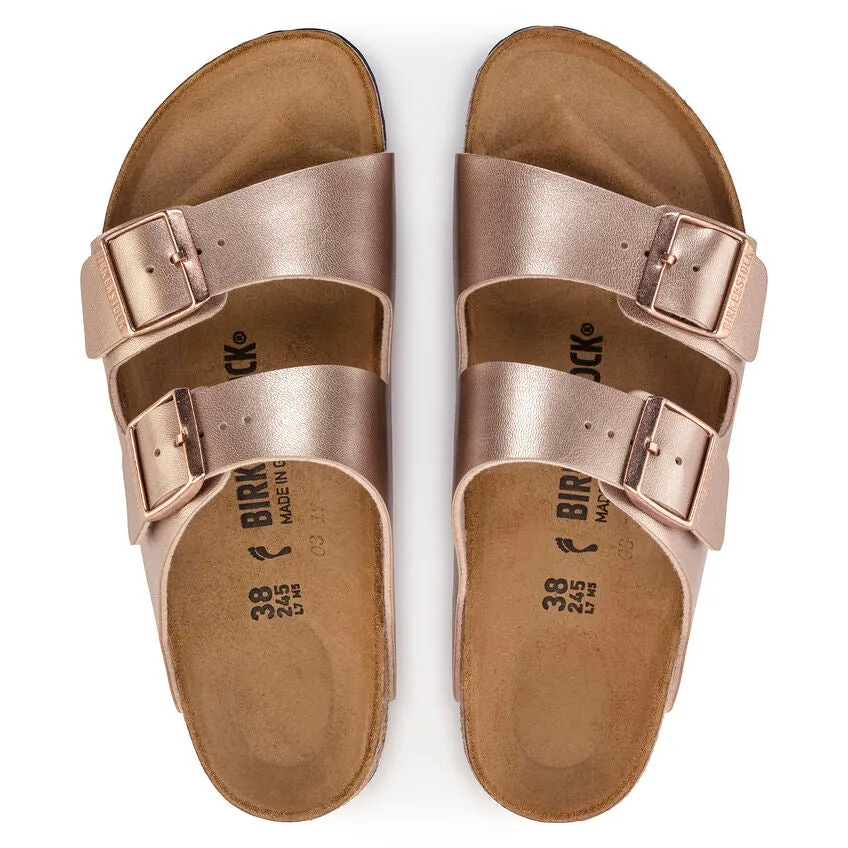 'Birkenstock' Women's Arizona Birko-Flor Sandal - Copper