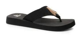 Black Fiji Flip Flop Sandals