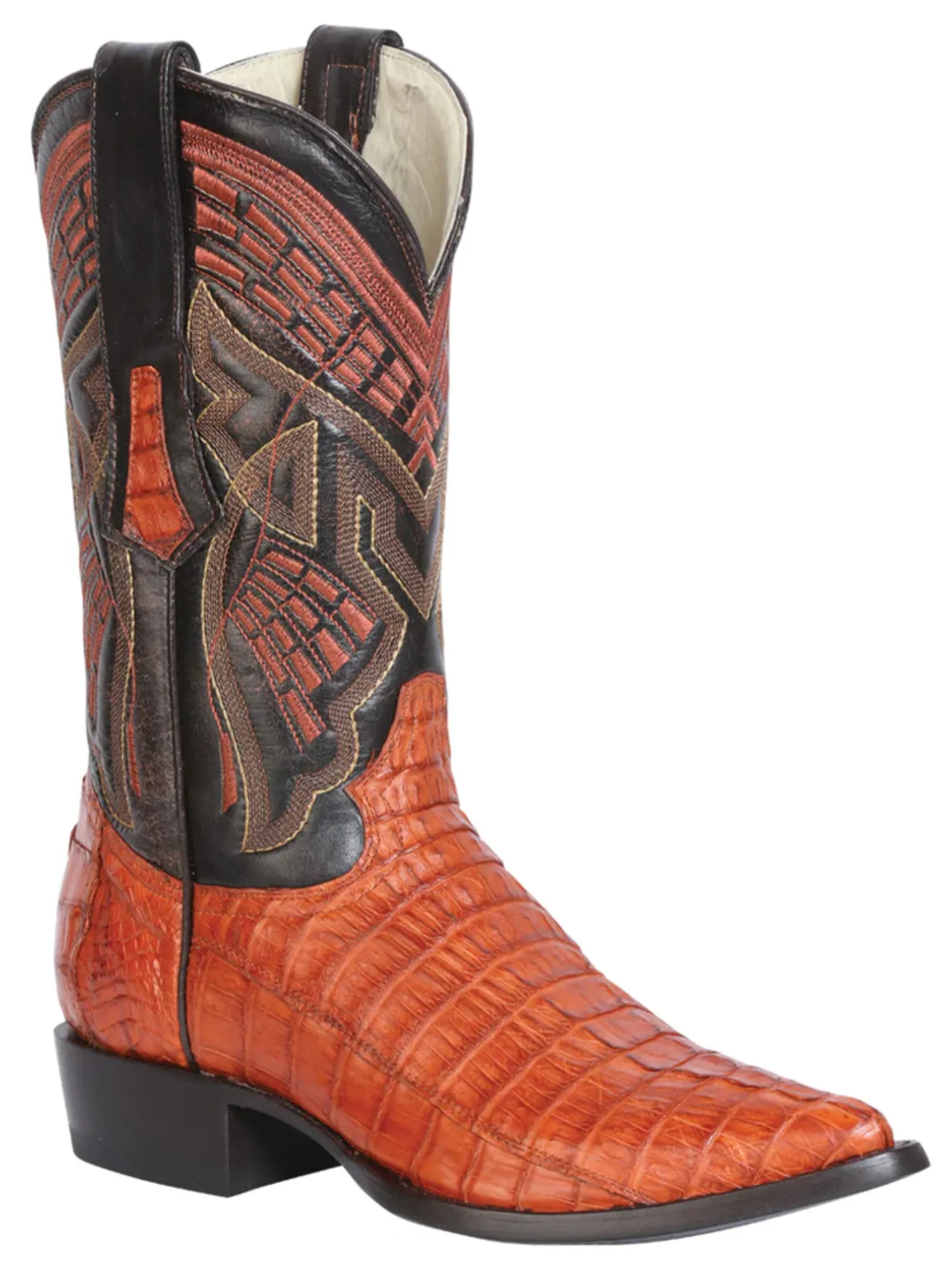 Botas Vaqueras Exoticas de Caiman Cola Original para Hombre 'Centenario' - ID: 124463