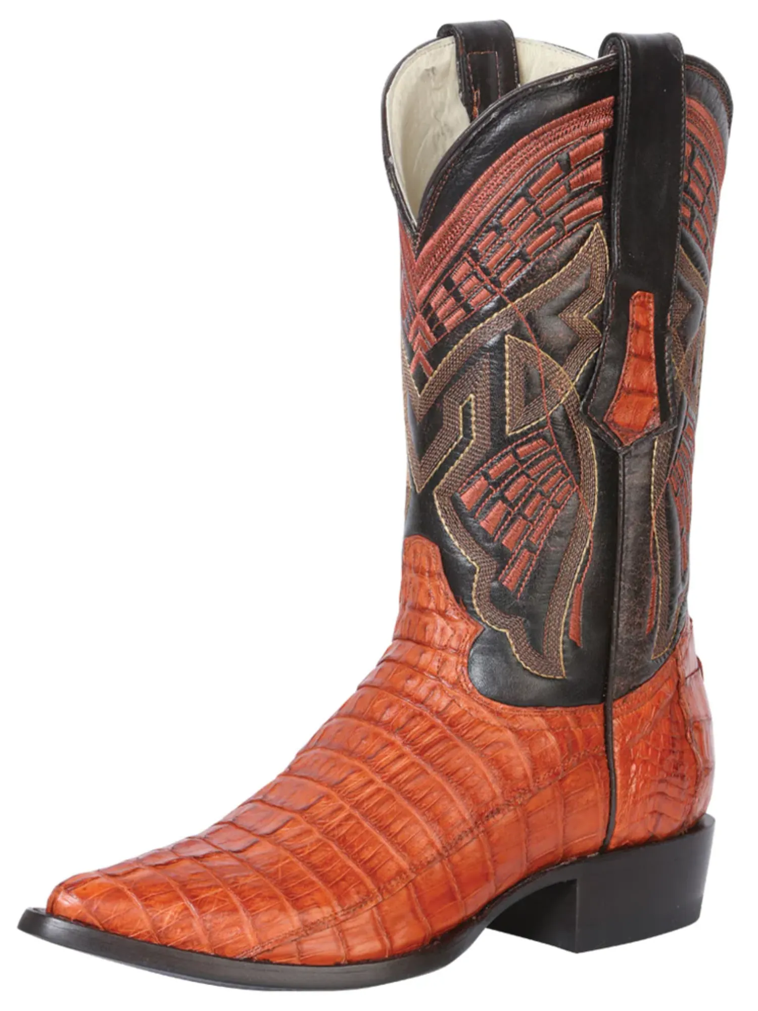 Botas Vaqueras Exoticas de Caiman Cola Original para Hombre 'Centenario' - ID: 124463