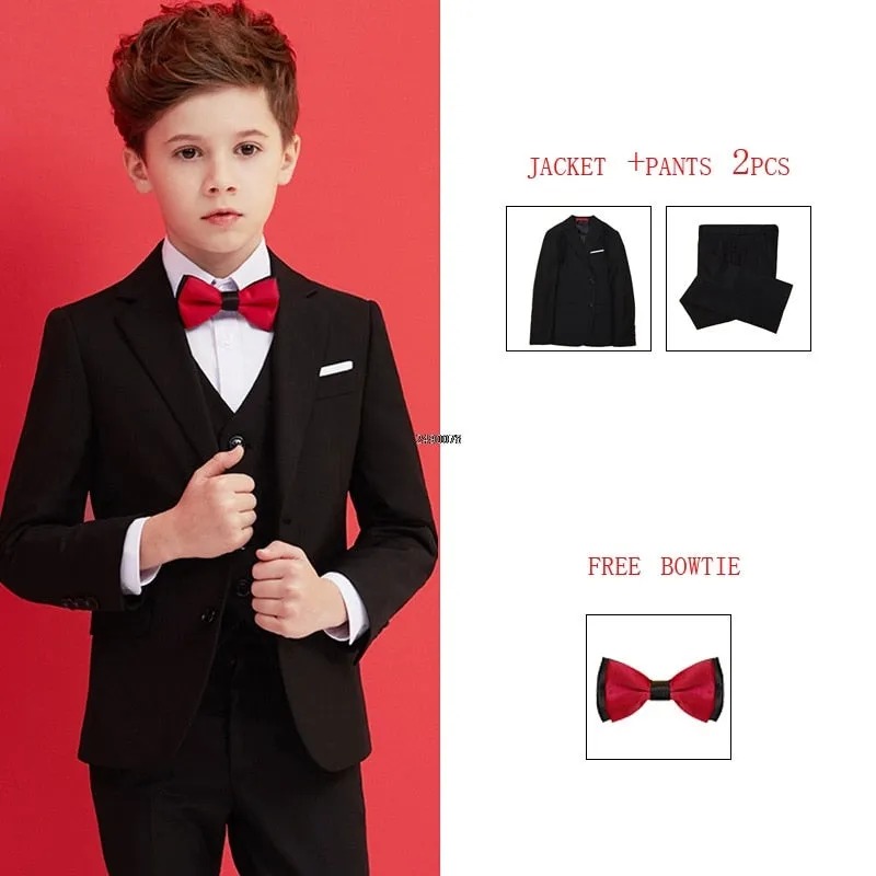 Boys Black Wedding Suit