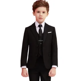 Boys Black Wedding Suit