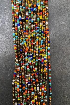 Bronzed Rainbow Waist Beads