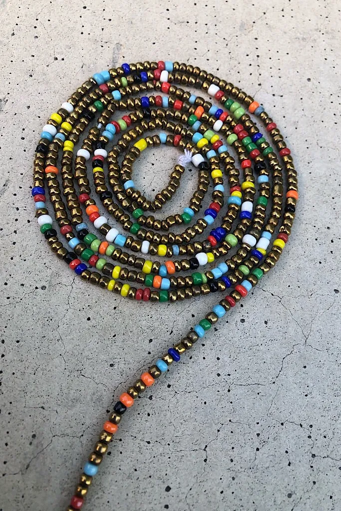 Bronzed Rainbow Waist Beads