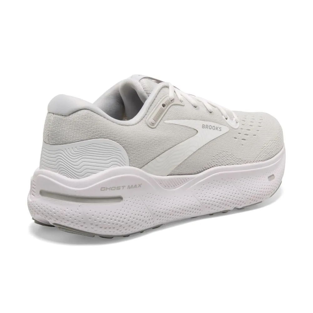 'Brooks' Women's Ghost Max - White / Oyster / Metallic Silver