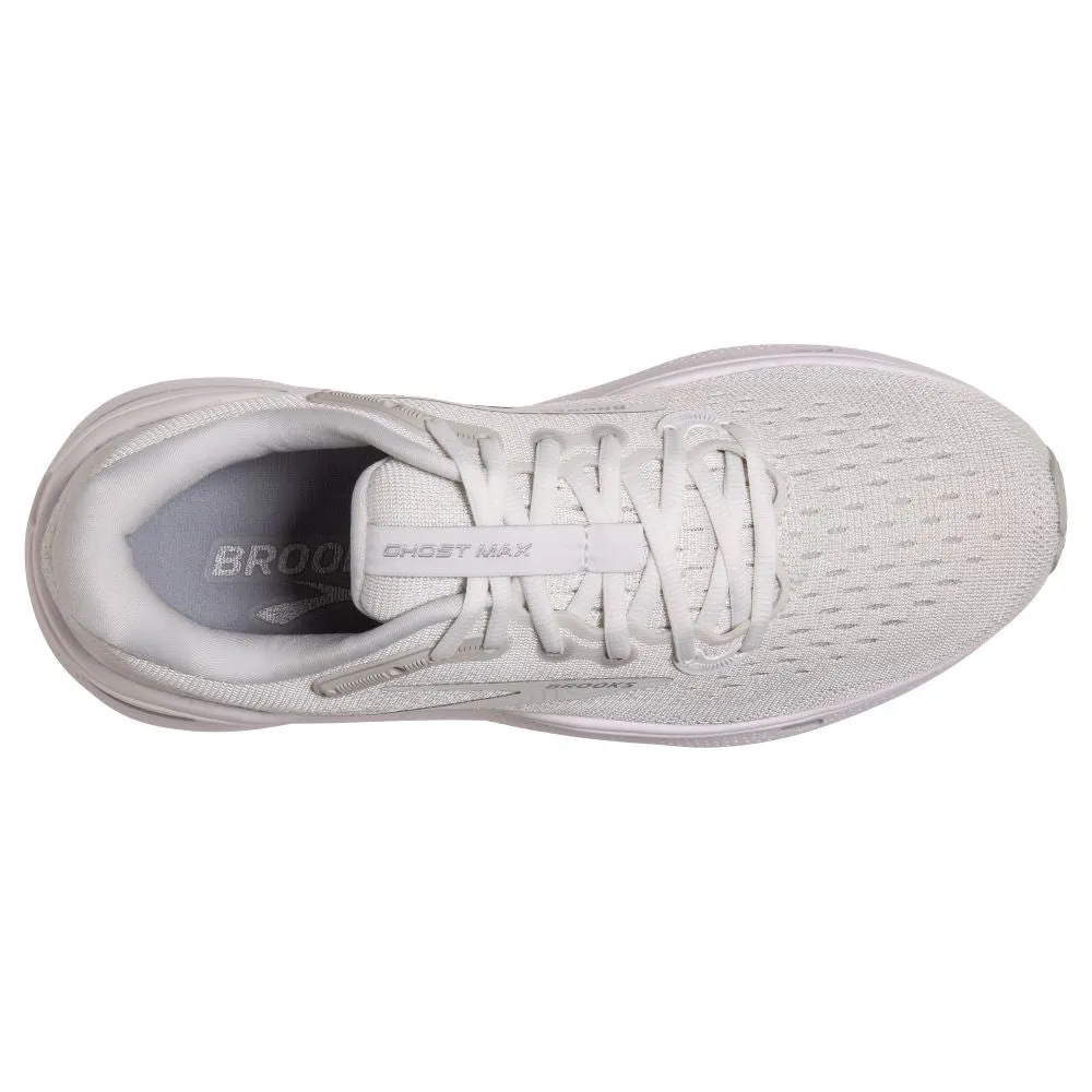 'Brooks' Women's Ghost Max - White / Oyster / Metallic Silver