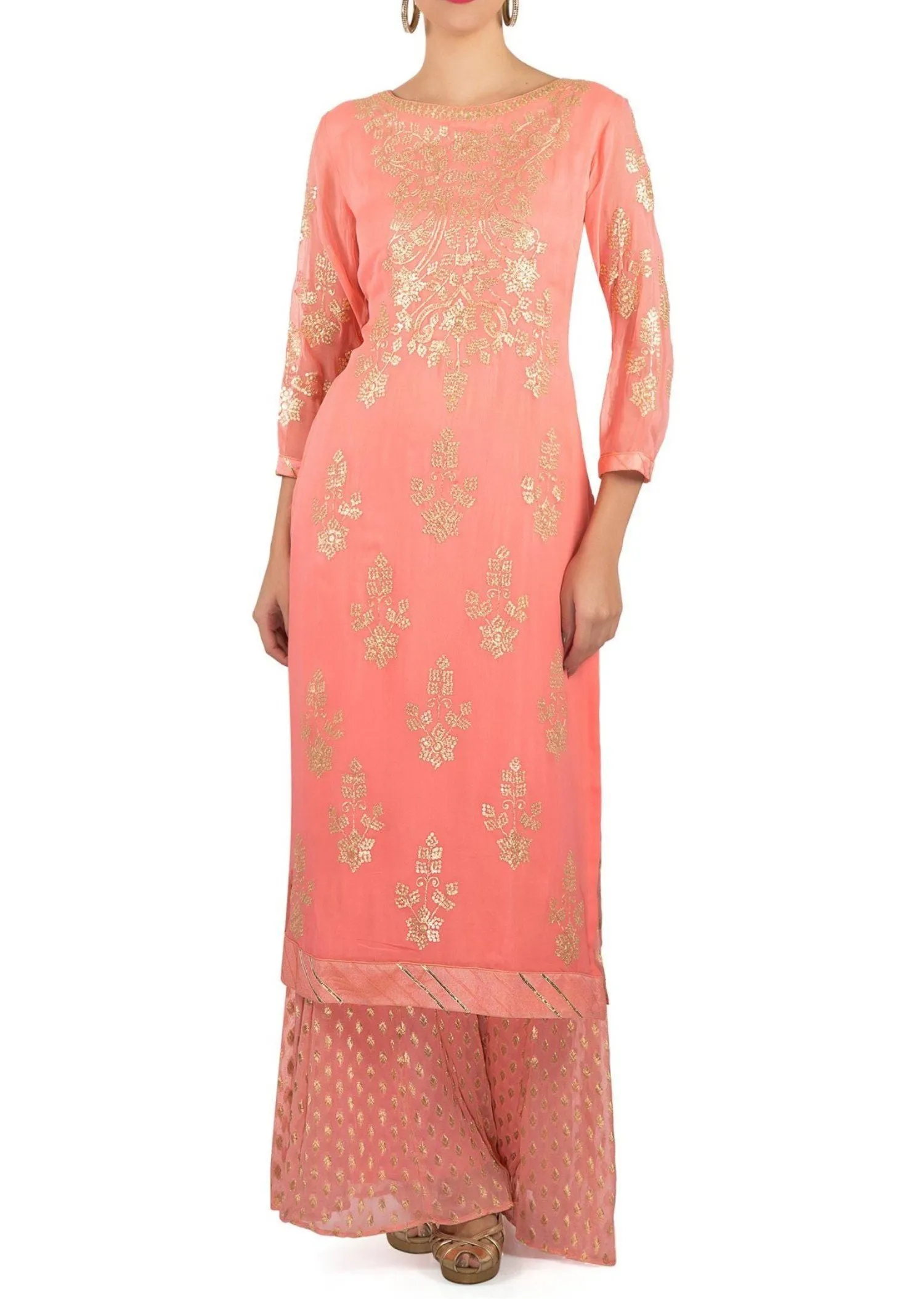 Candy Pink Palazzo Suit