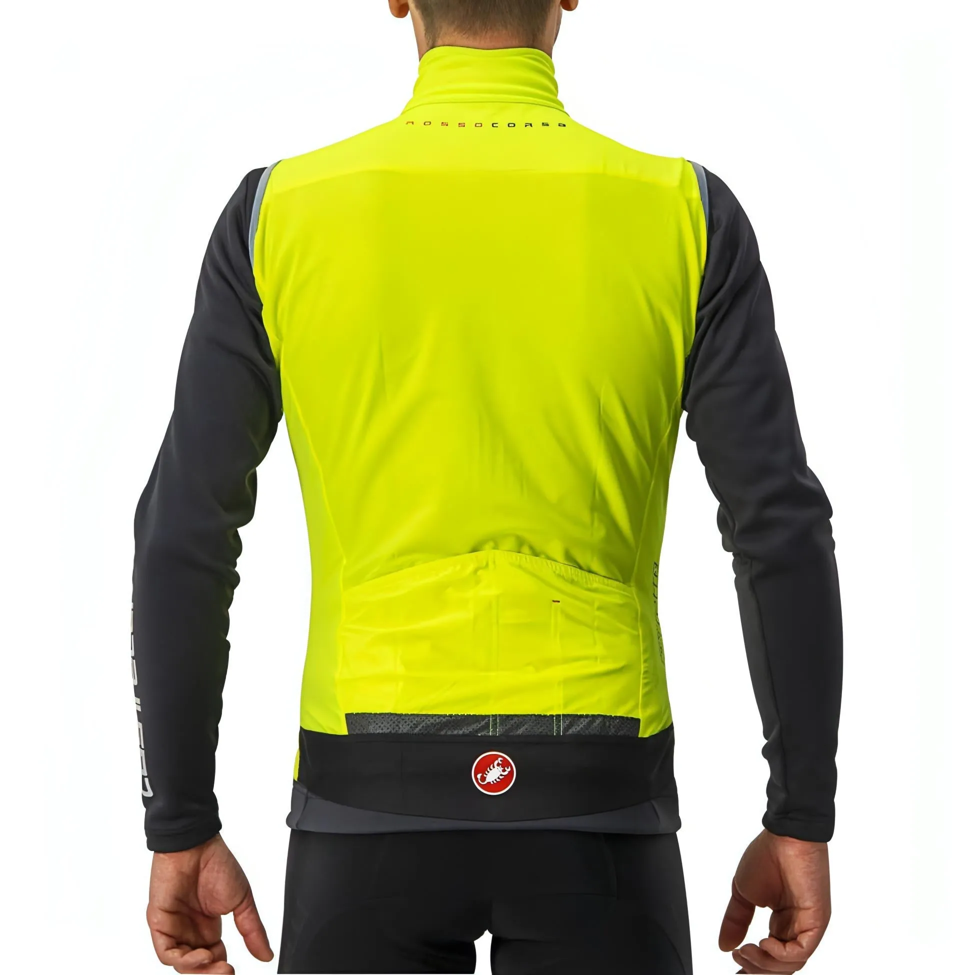 Castelli Perfetto ROS Mens Cycling Gilet - Yellow