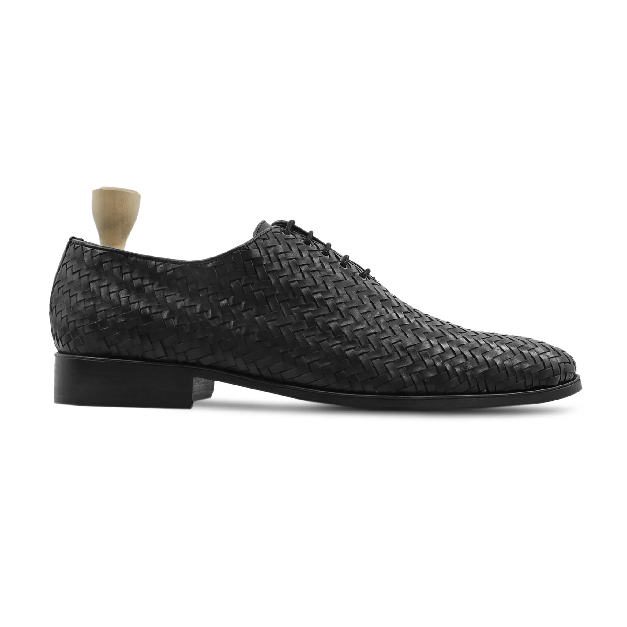 CERIA - BLACK WOVEN WHOLECUT