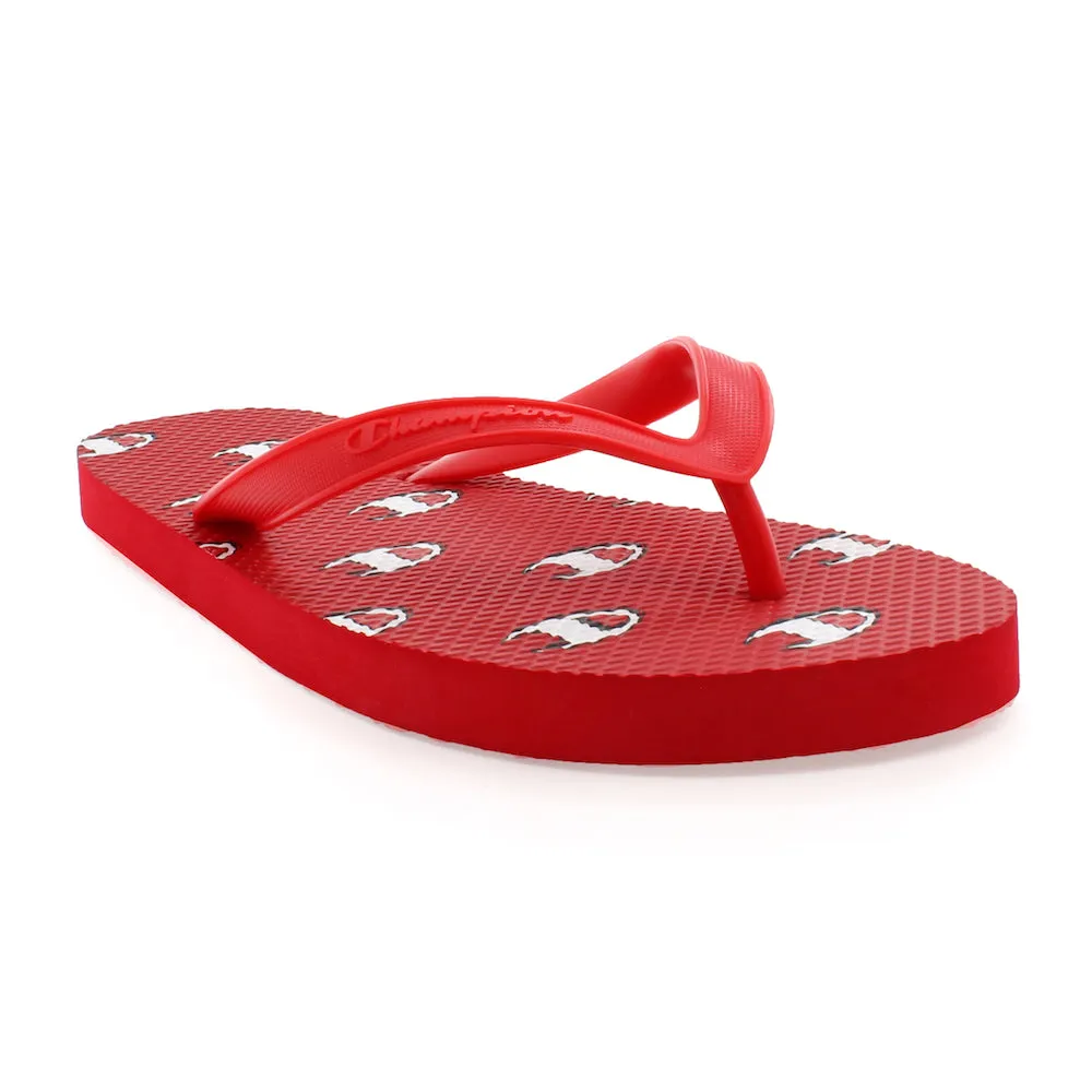 Champion Repeat "C" Red Flip Flops