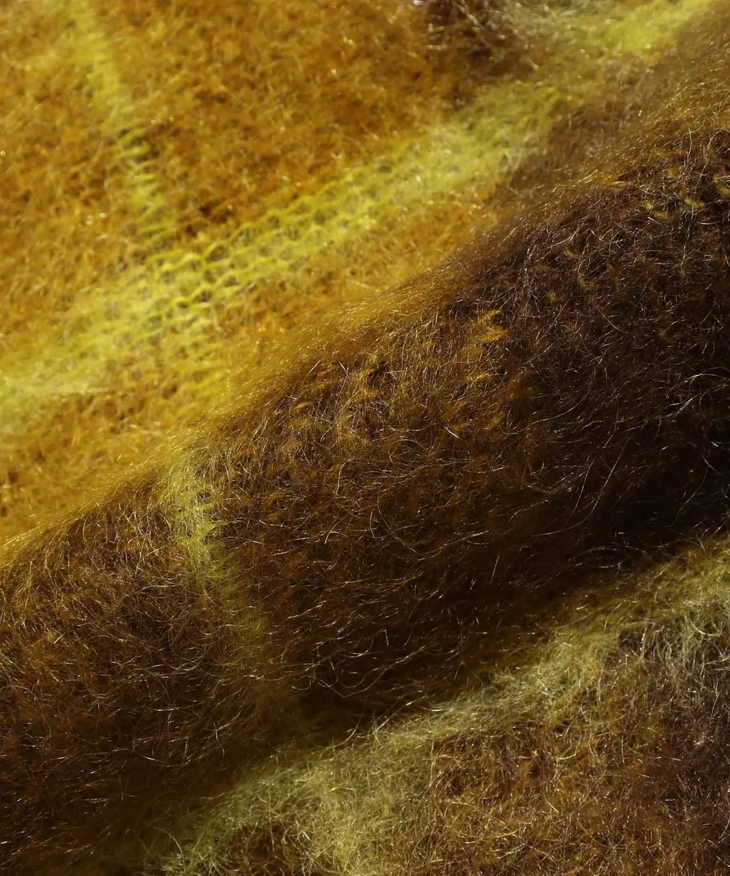 Check Vest Mohair - Mustard