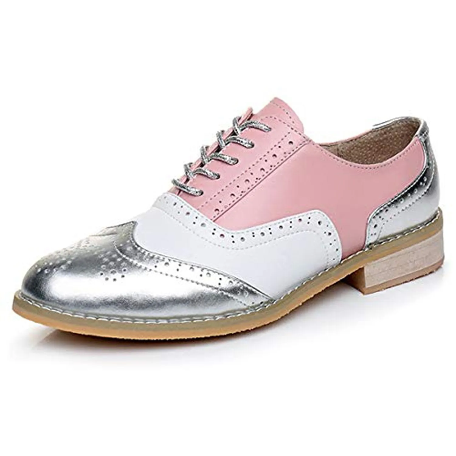 Classical Leather Wing-up Brogues Flat Lace-up Oxford Shoes