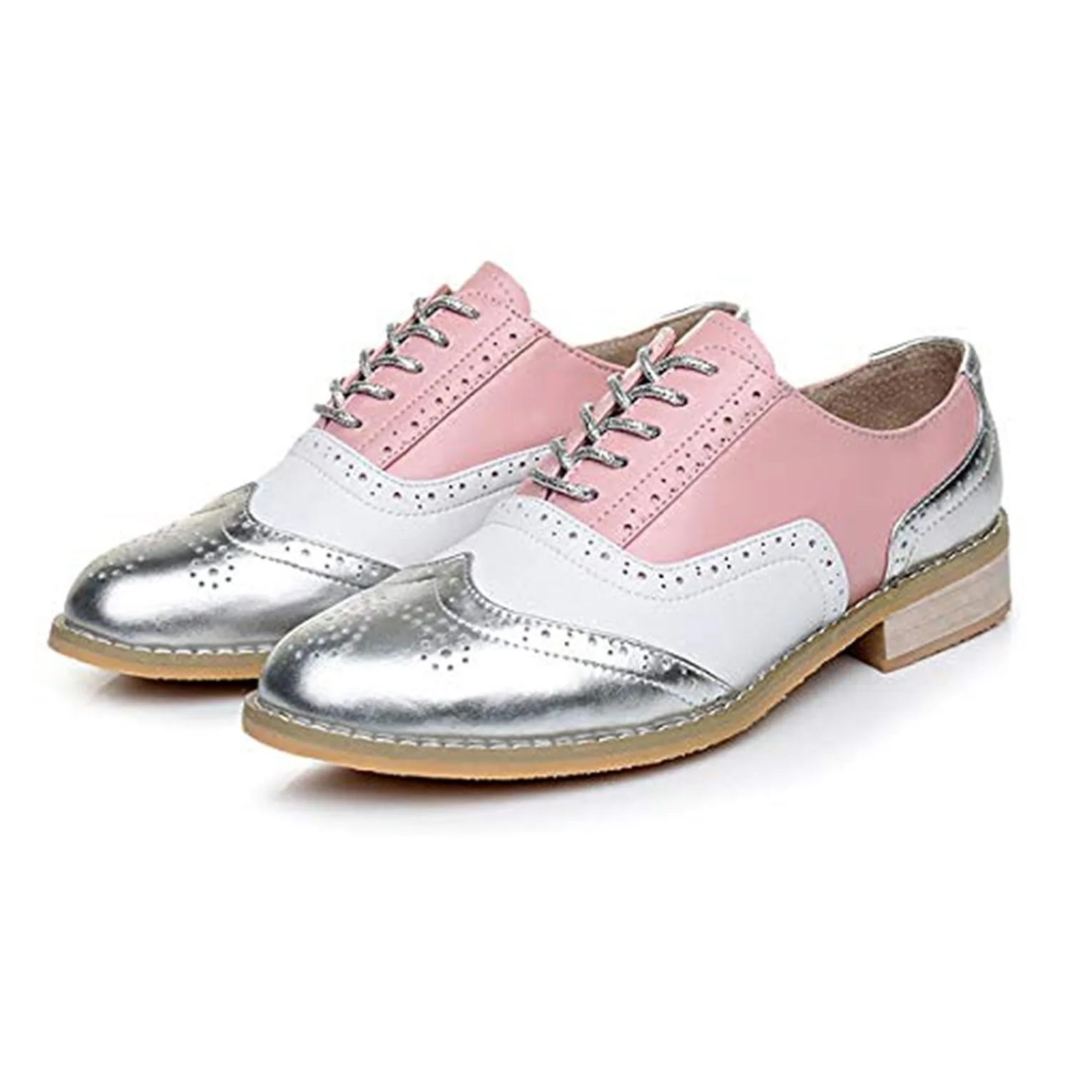 Classical Leather Wing-up Brogues Flat Lace-up Oxford Shoes