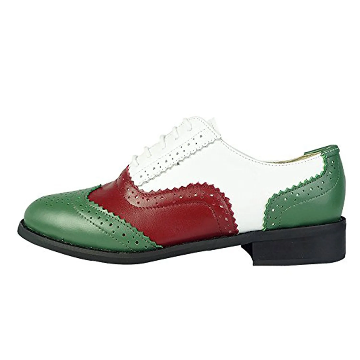 Classical Leather Wing-up Brogues Flat Lace-up Oxford Shoes