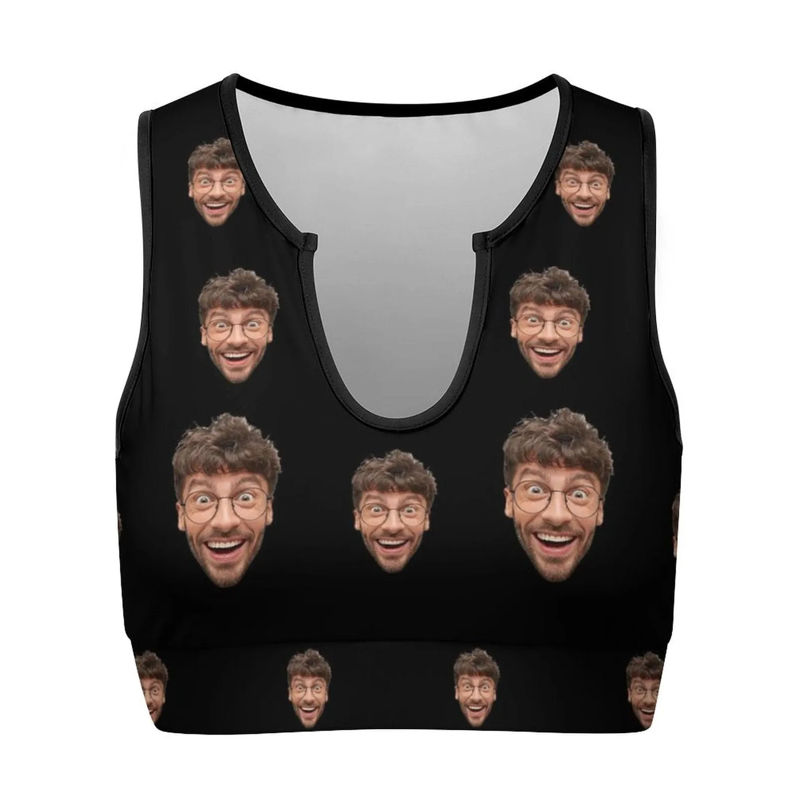 Custom Husband Face Multi-Colour High Quality Yoga Top