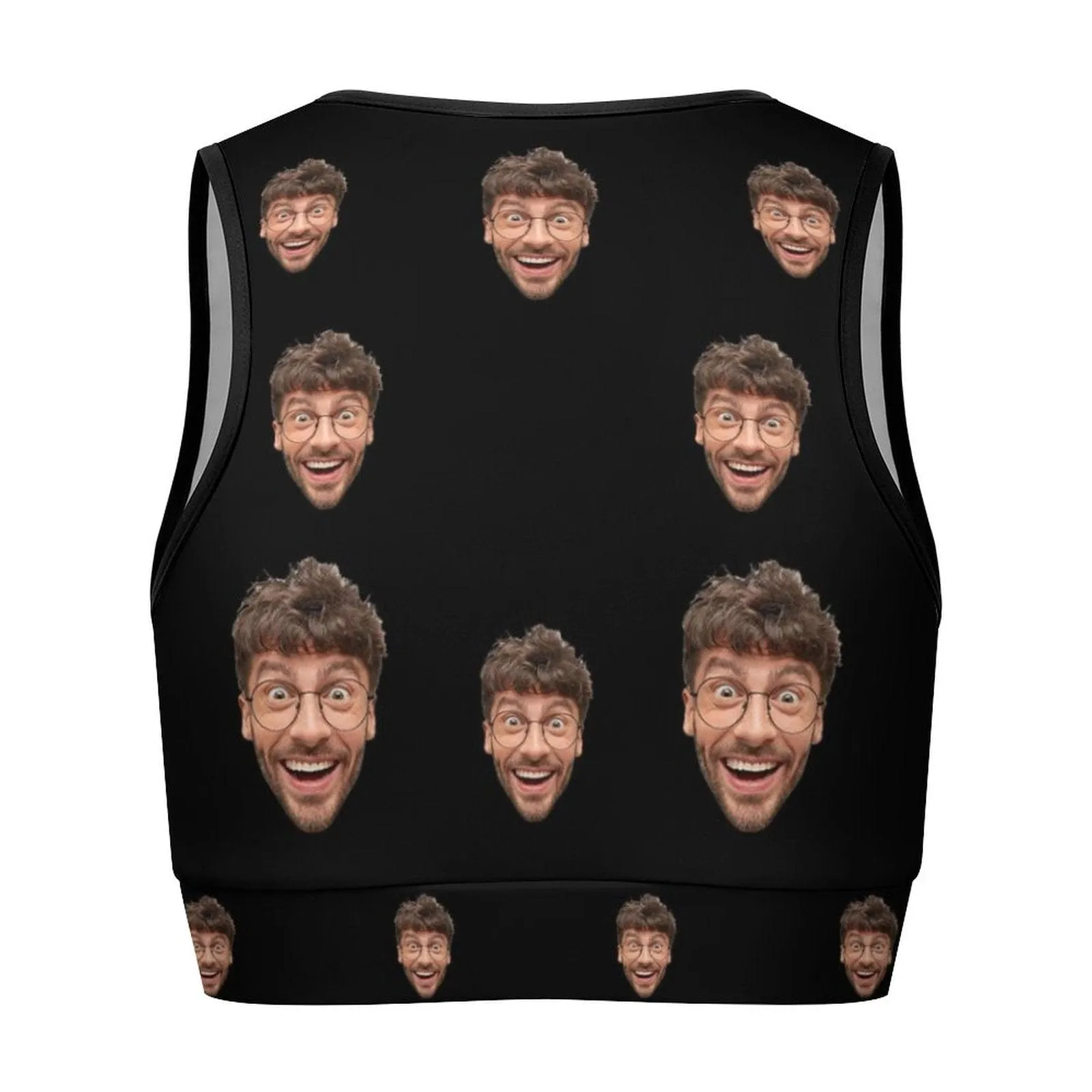 Custom Husband Face Multi-Colour High Quality Yoga Top