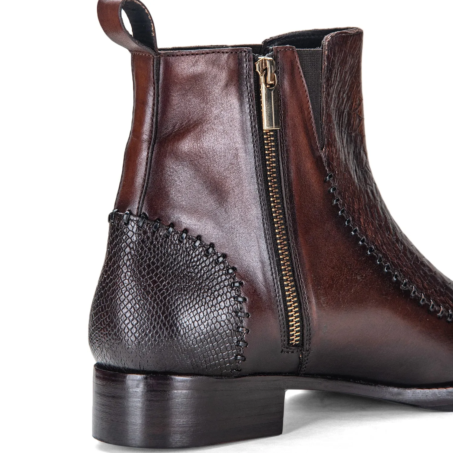 Driver Zipper Boots - Brown