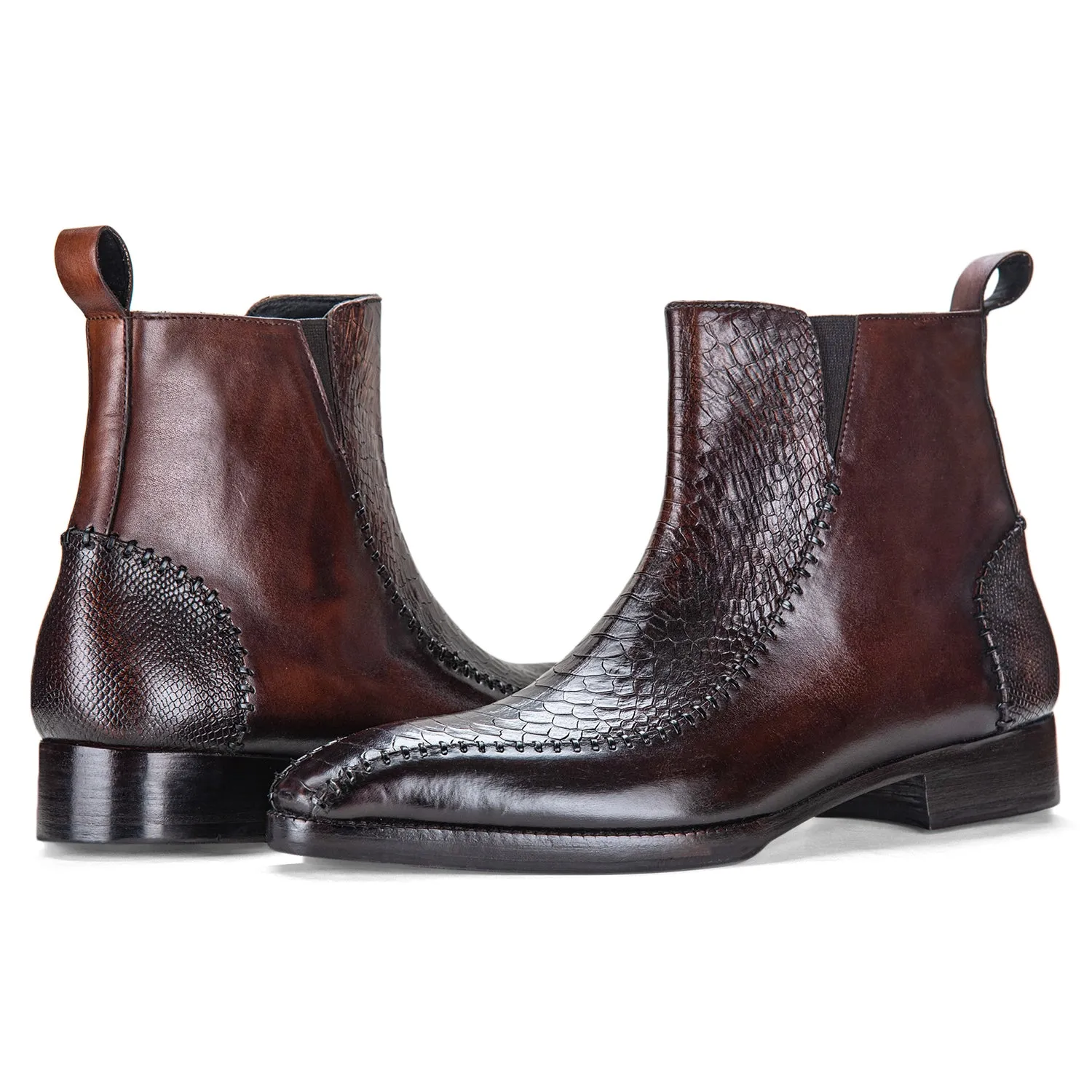 Driver Zipper Boots - Brown