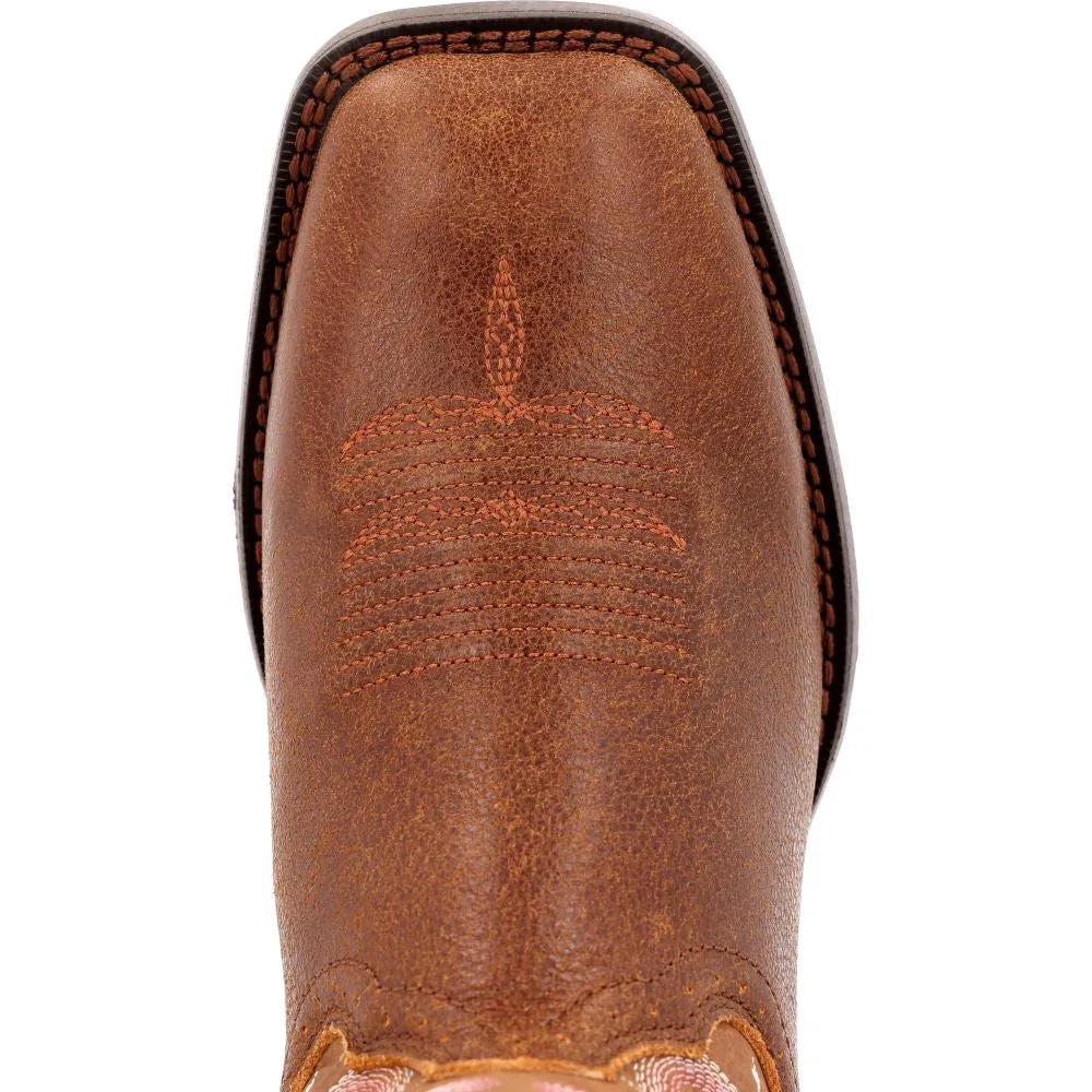 'Durango' Women's 10" Westward Western Square Toe - Rosewood