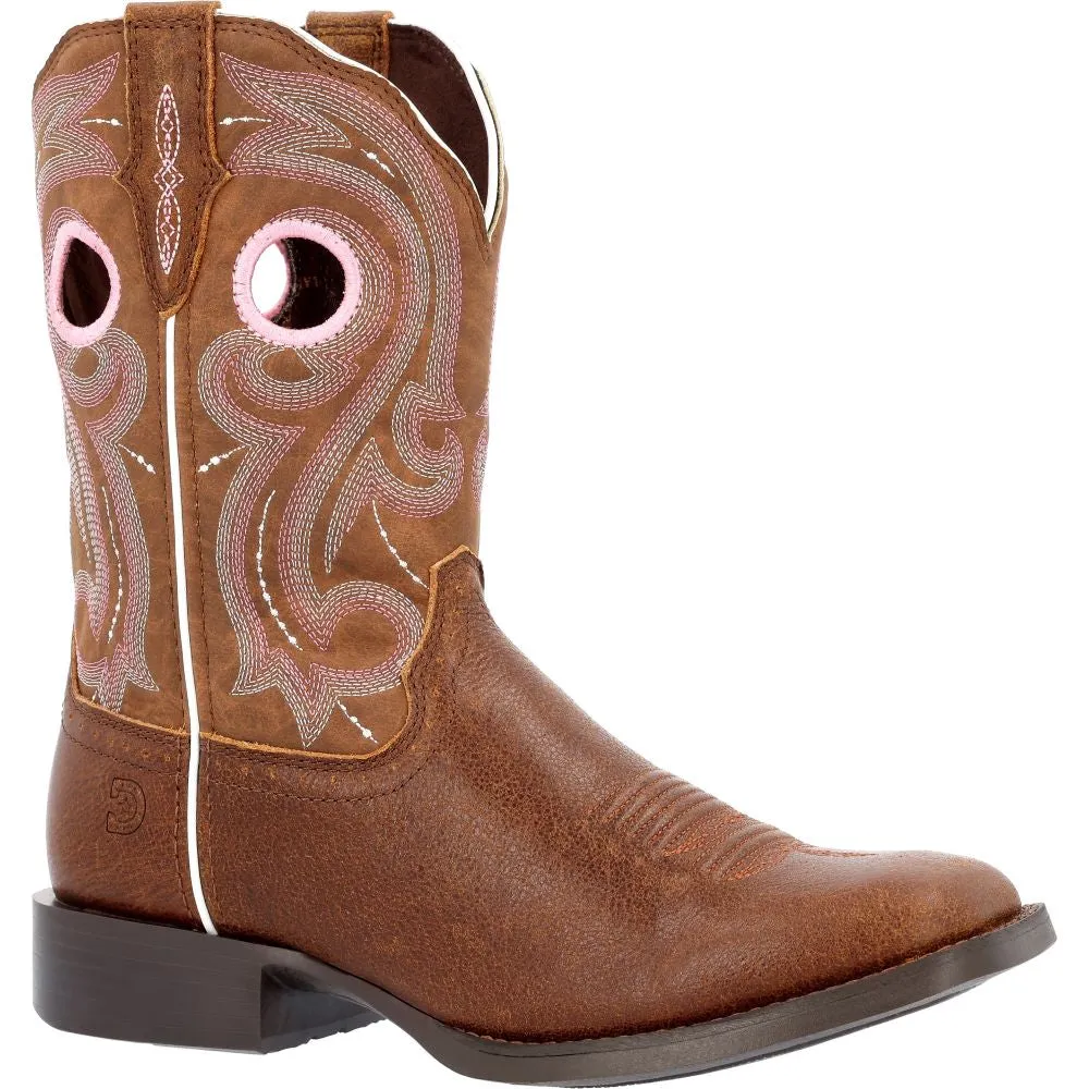 'Durango' Women's 10" Westward Western Square Toe - Rosewood