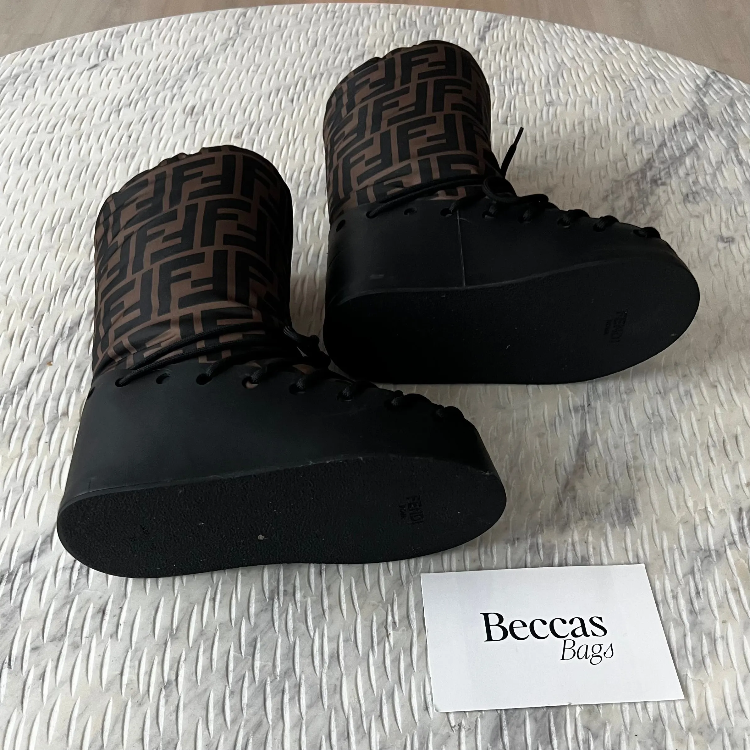 Fendi FF Snow Moon Boots