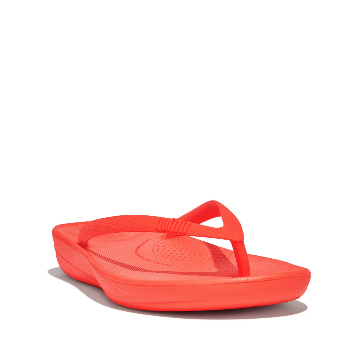 Fit Flop Iqushion Ergonomic Flip Flops Neon Orange    