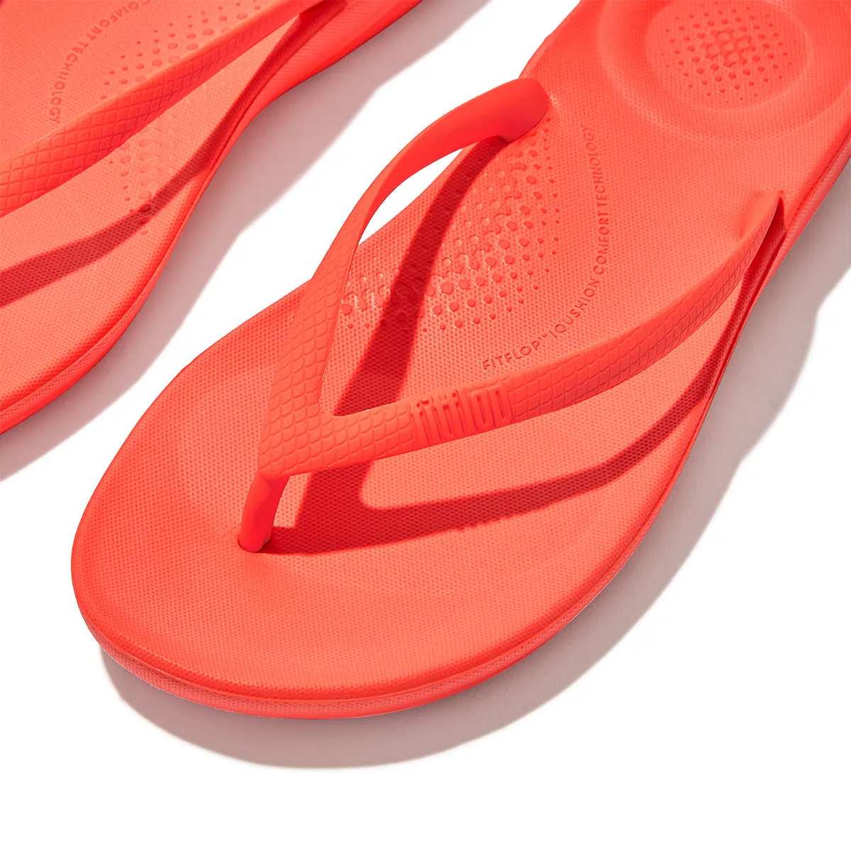 Fit Flop Iqushion Ergonomic Flip Flops Neon Orange    