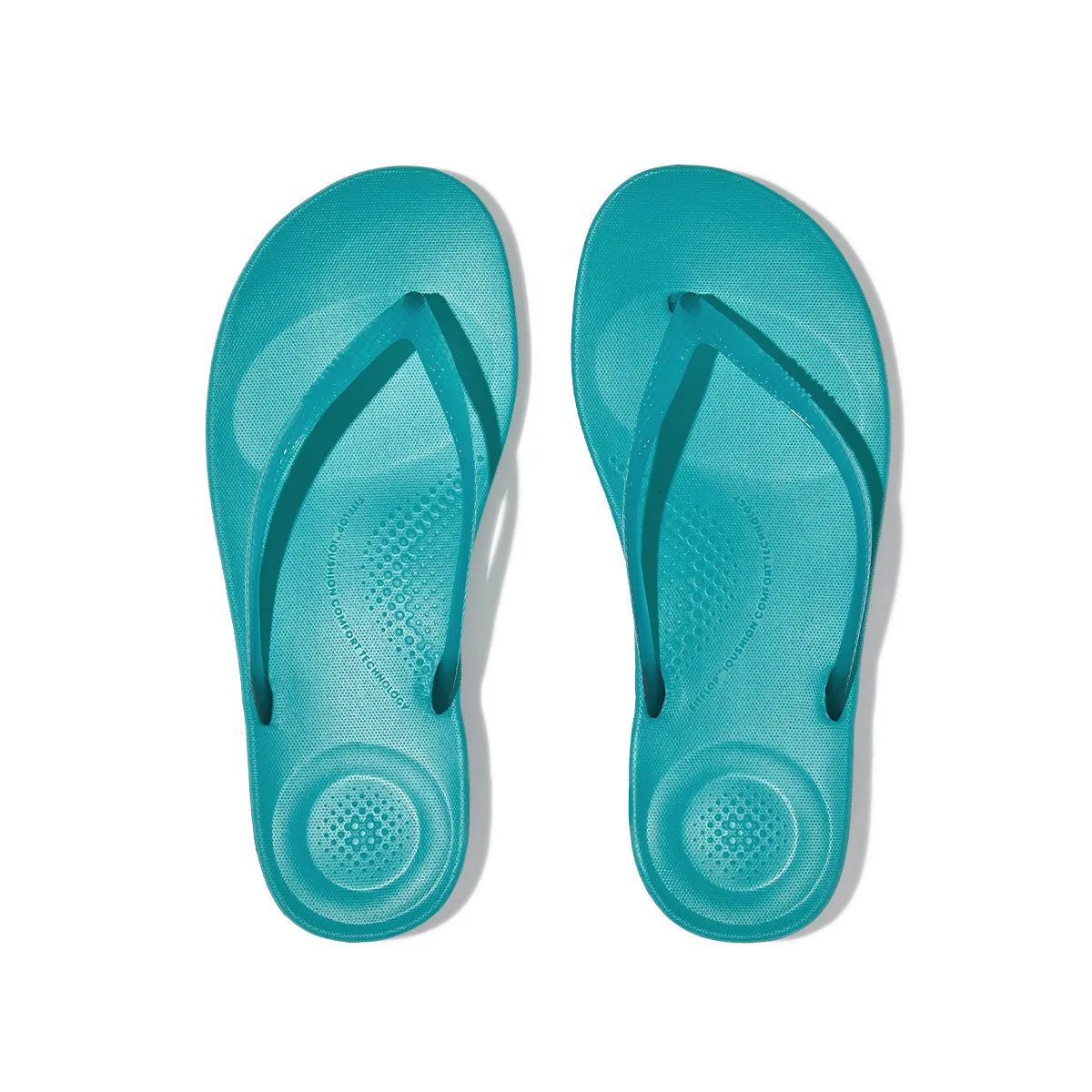 Fit-Flop Iqushion Transparent Flip-Flops Tahiti Blue    