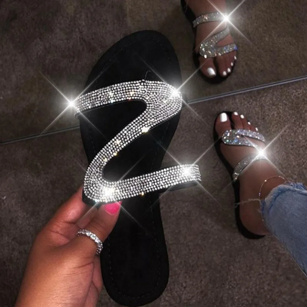 Flat Sole Slippers Flip-Flops Plus Size Low Heels Soft Jelly