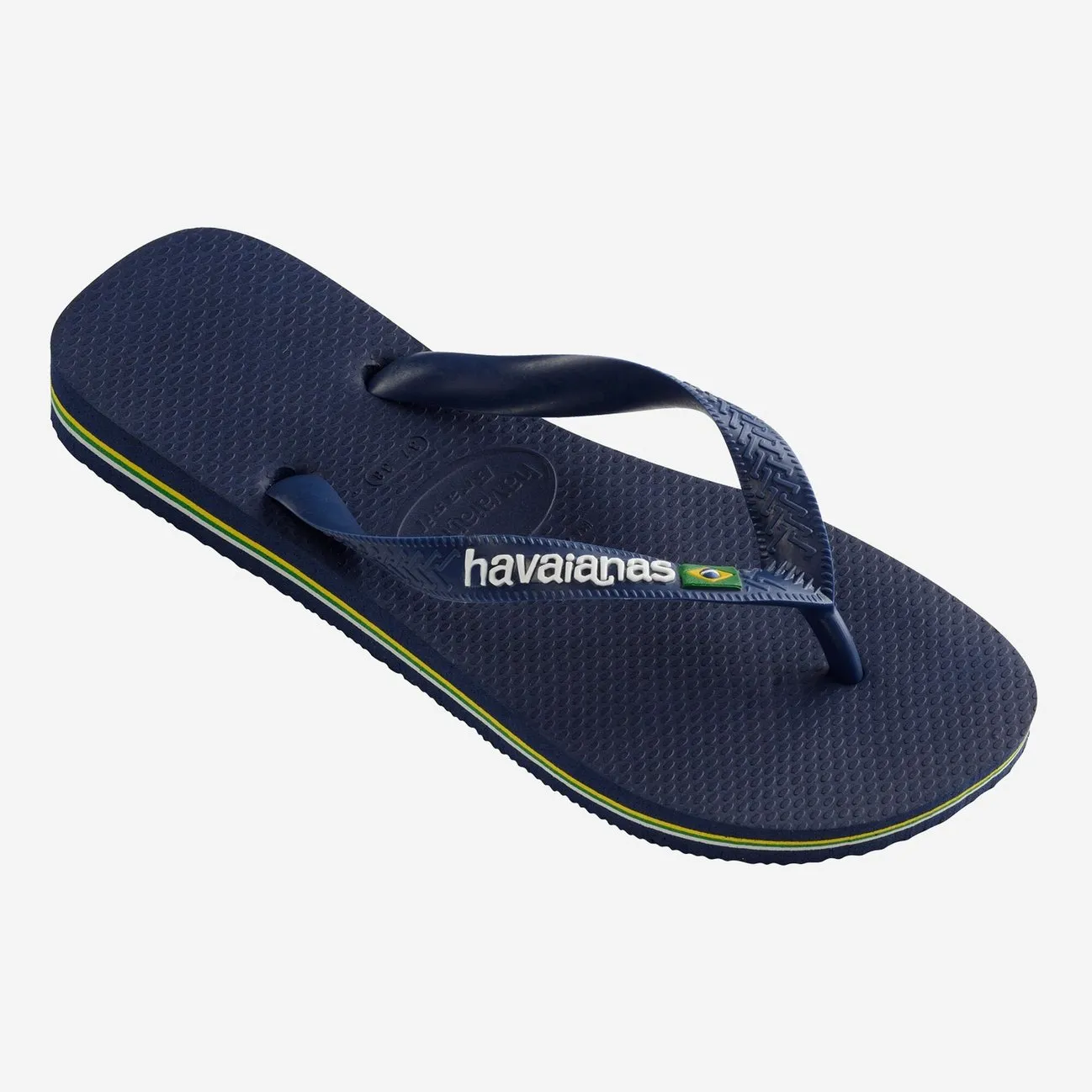 Havaianas Brasil Logo Flip Flops - Marinho Navy Blue