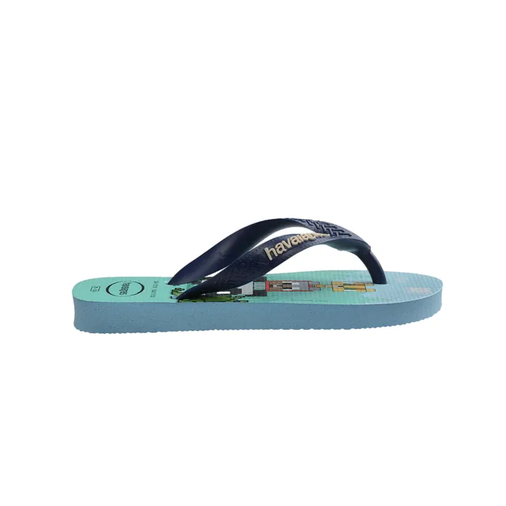 Havaianas flip-flops for girls Minecraft 4145125-1056 light blue-lavender