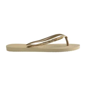 Havaianas Girl's Slim Glitter Sand/Grey