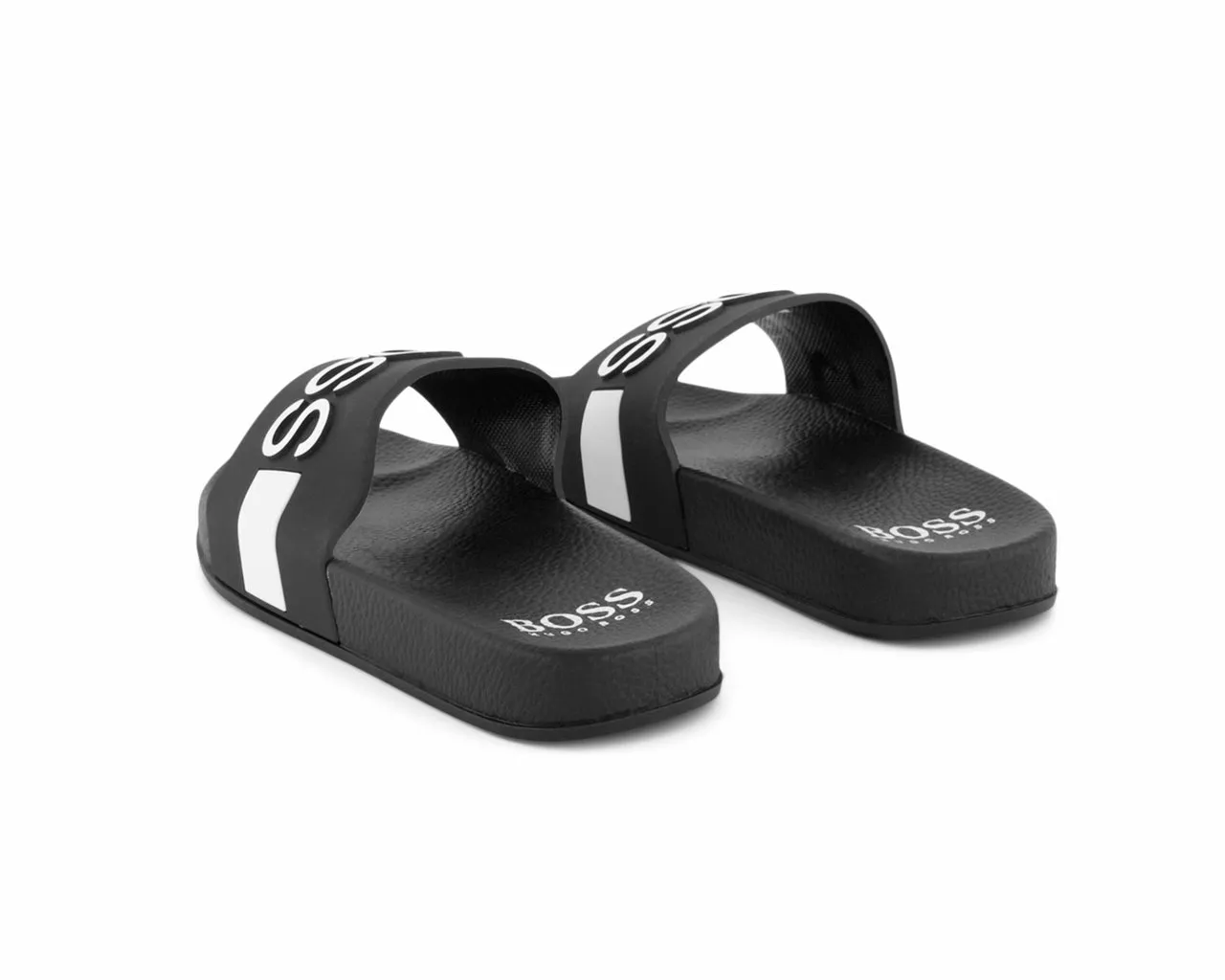 Hugo Boss Kids J29274 09B Logo Sliders Black