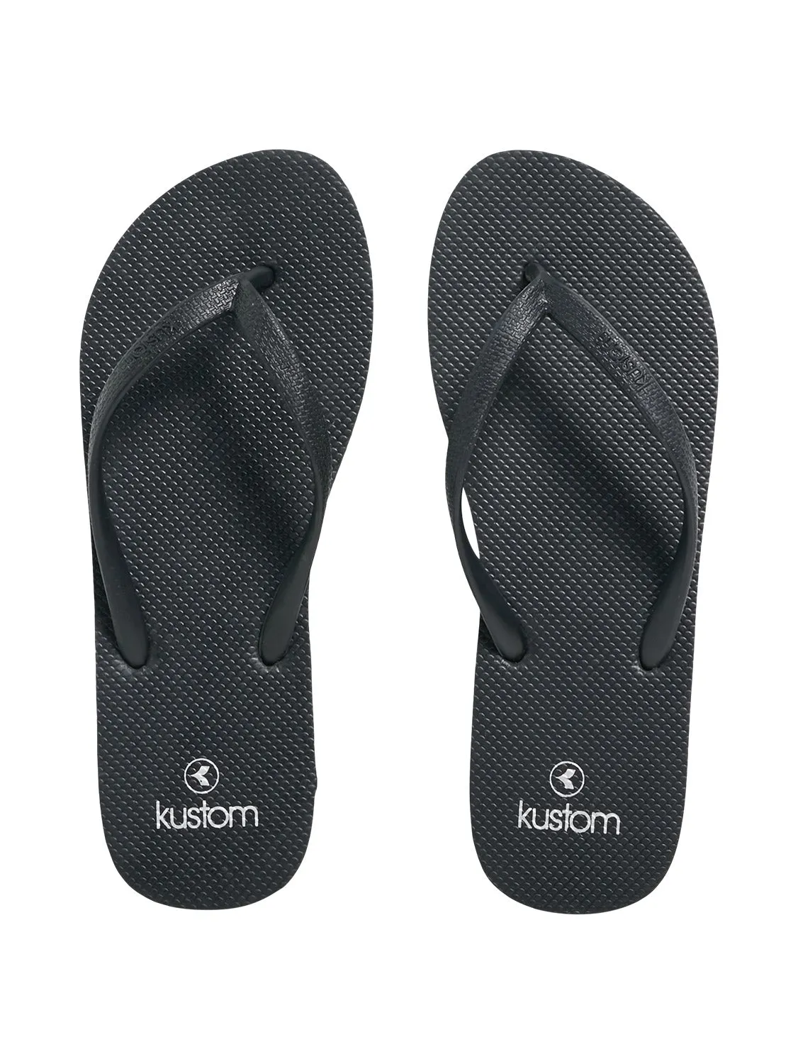 Kustom Ladies Classis Black Flip Flops